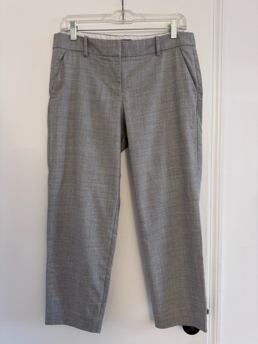 J.Crew City Fit Skimmer Pants Gray | Cropped Ankle Work Trouser | Size 6